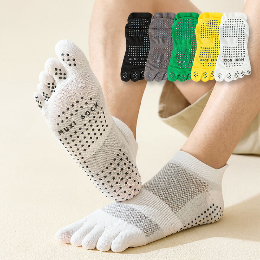 Mens Breathable Five Toe Socks - Ankle Sock Low Cut ulasan dan harga