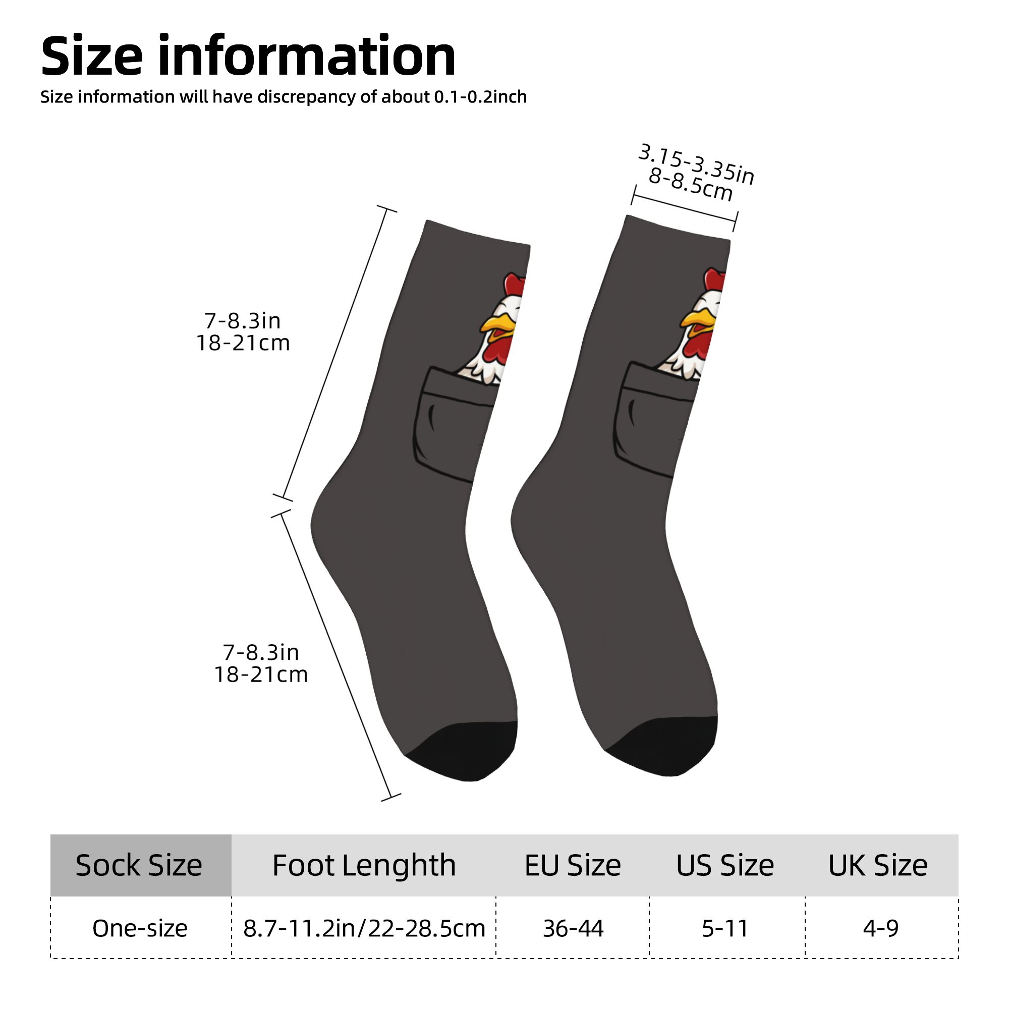 Custom Pocket Animal Rooster M - Dress Sock Men ulasan dan harga